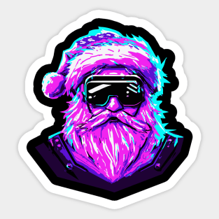 Ciberpunk Santa 2 Sticker